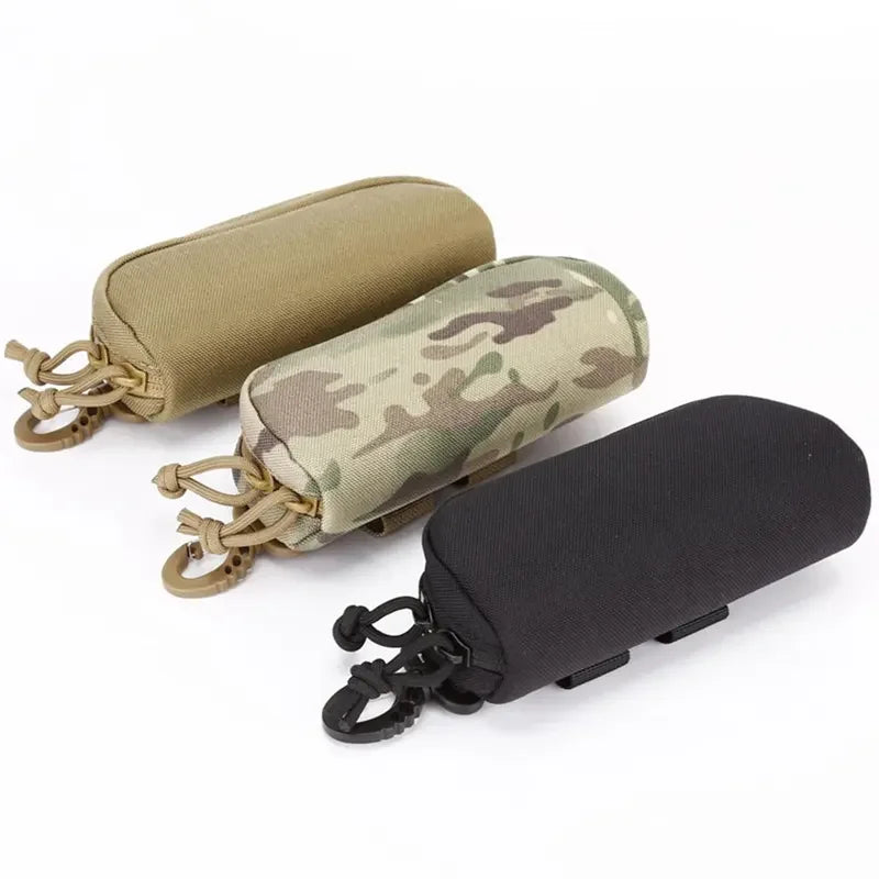 Nylon Tactical MOLLE Glasses Pouch - Shockproof Hardcase